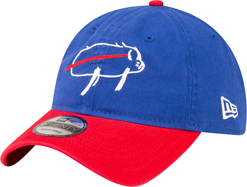 Buffalo Bills Billustration Red Visor 9TWENTY Adjustable Hat
