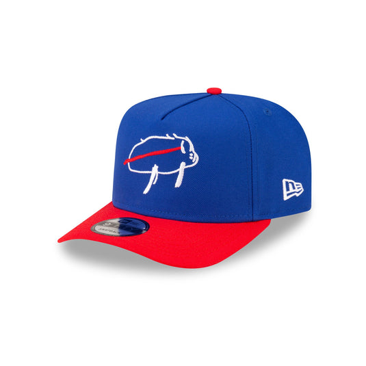 Buffalo Bills Billustration Red 9FIFTY A-Frame Snapback Hat - New Era Cap