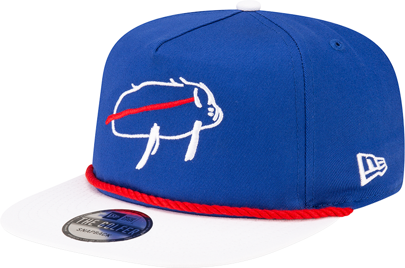 Buffalo Bills Billustration White Visor Golfer Hat
