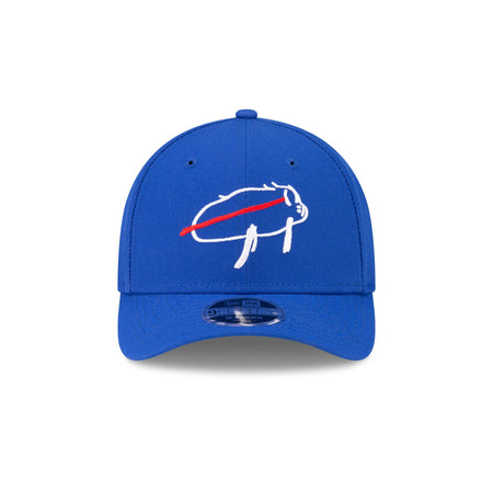 Buffalo Bills Billustration Blue 9FORTY M-Crown Snapback Hat