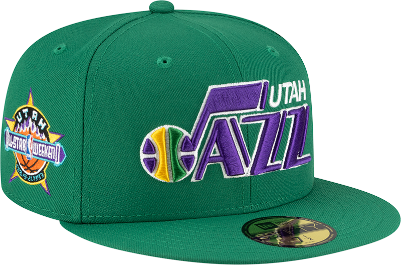 Utah Jazz 1979-1996 Hardwood Classics Green 59FIFTY Fitted Hat