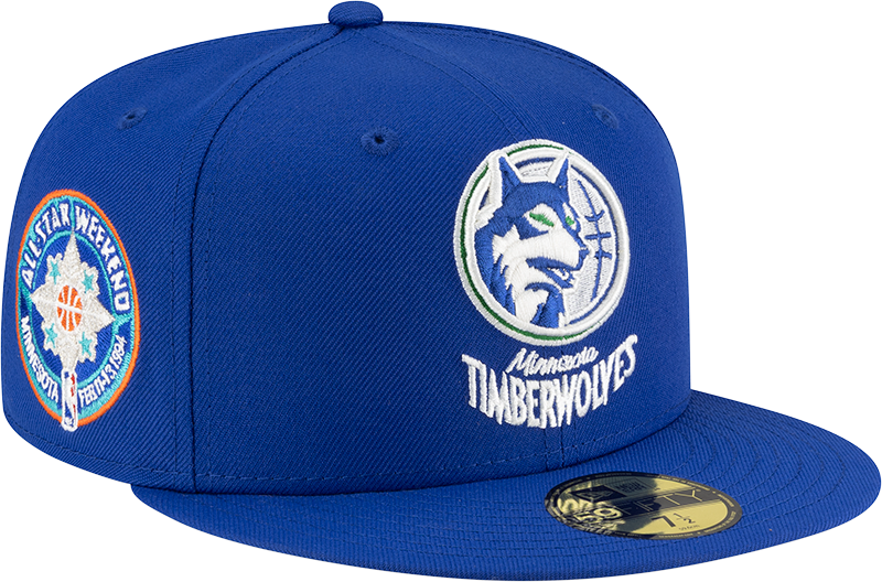 Minnesota Timberwolves 1989-1995 Hardwood Classics Blue 59FIFTY Fitted Hat
