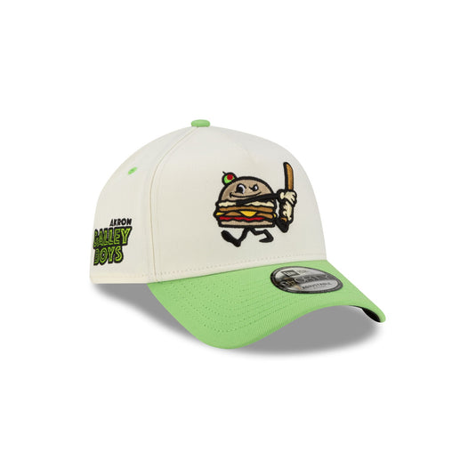 Akron RubberDucks Chrome Food Pack 9FORTY A-Frame Snapback Hat - New Era Cap