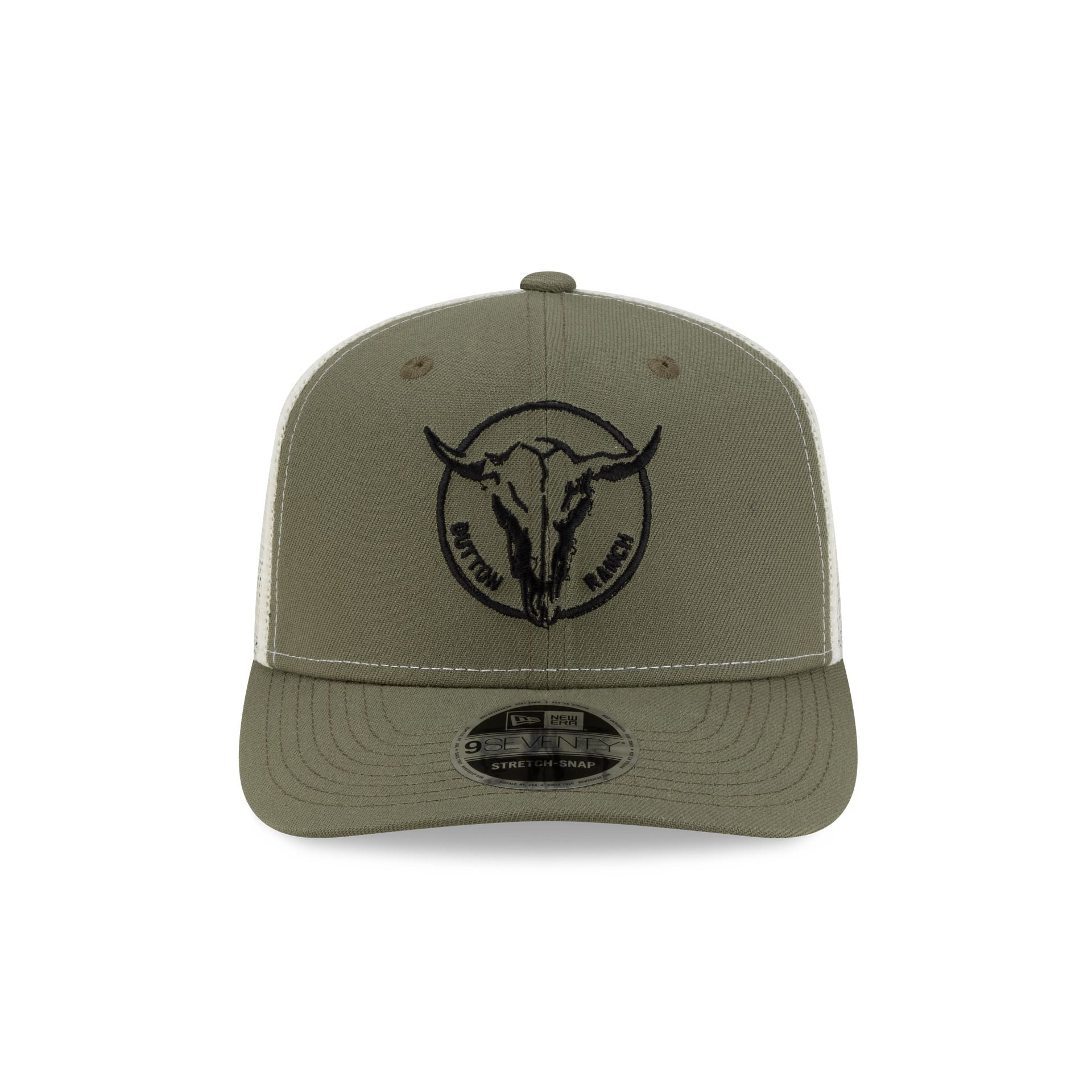 Yellowstone Bull Skull Green Bark 9SEVENTY Trucker Hat