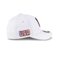 U.S. Soccer Men's National Team Americana Flag White 9FORTY M-Crown A-Frame Snapback Hat