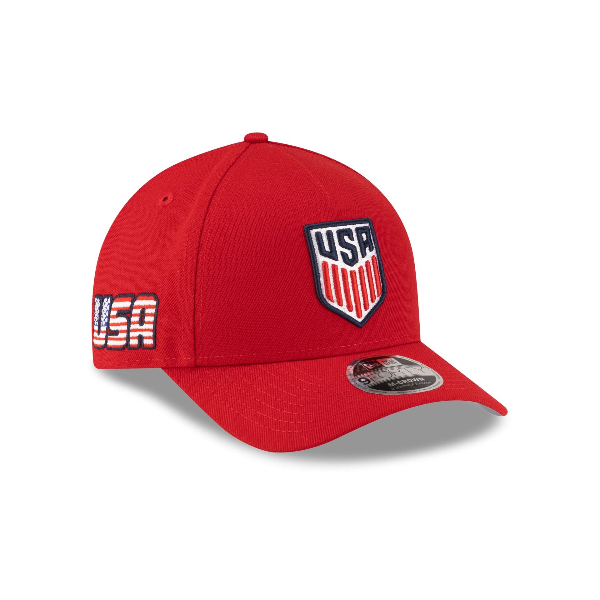 U.S. Soccer Men's National Team Americana Flag Red 9FORTY M-Crown A-Frame Snapback Hat