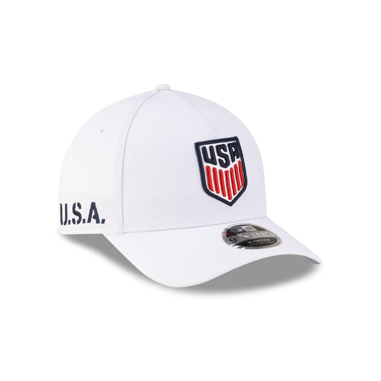 U.S. Soccer Men's National Team Americana White 9FORTY M-Crown A-Frame Snapback Hat - New Era Cap