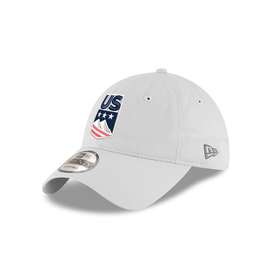 US Ski & Snowboard White 9TWENTY Adjustable Hat - New Era Cap