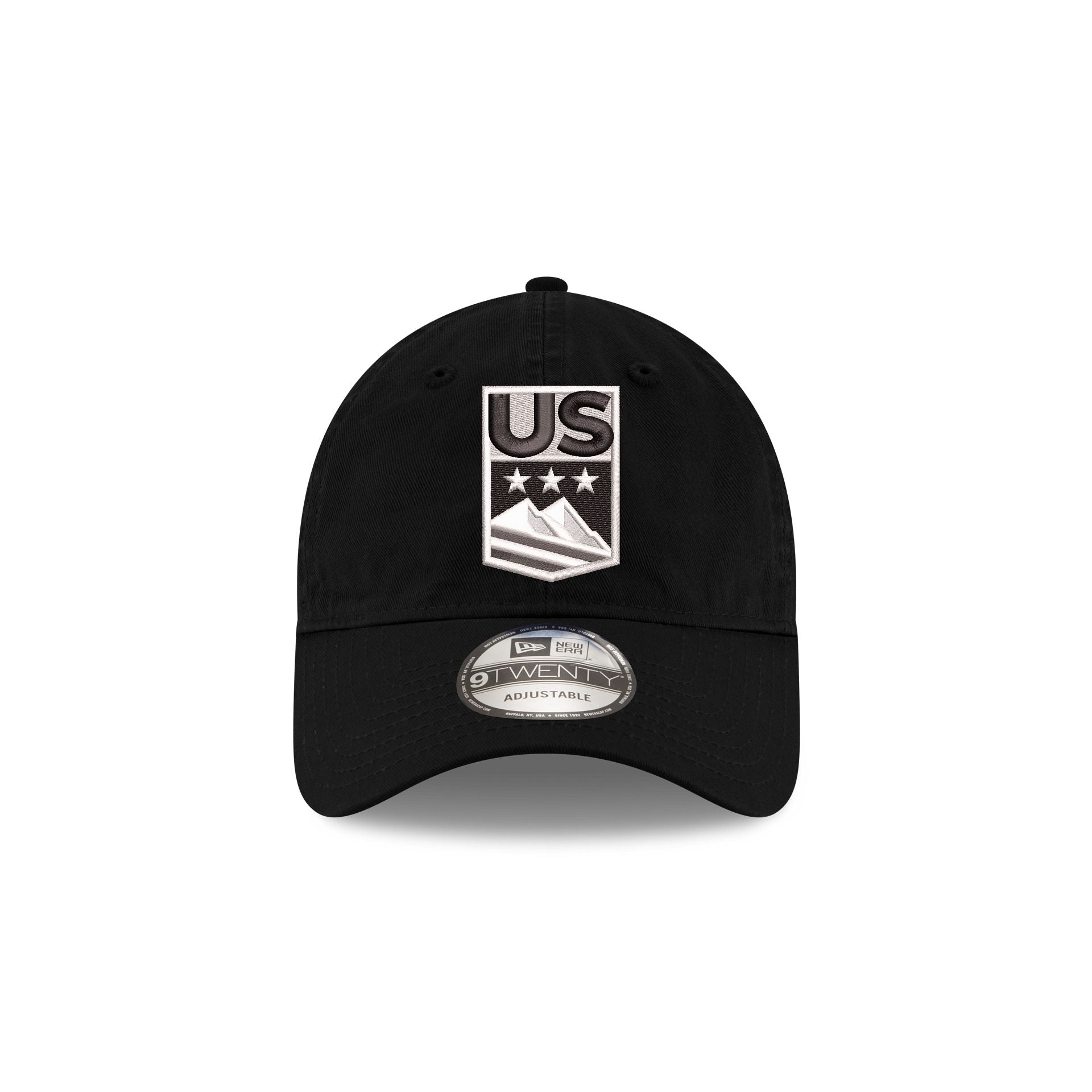 US Ski & Snowboard Black 9TWENTY Adjustable Hat
