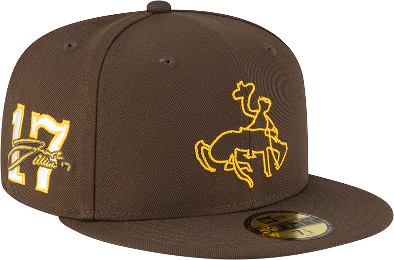 Wyoming Cowboys Josh Allen Jersey Retirement Cowboy 59FIFTY Fitted Hat