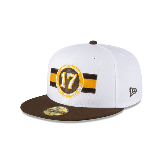 Wyoming Cowboys Josh Allen Jersey Retirement 17 59FIFTY Fitted Hat - New Era Cap