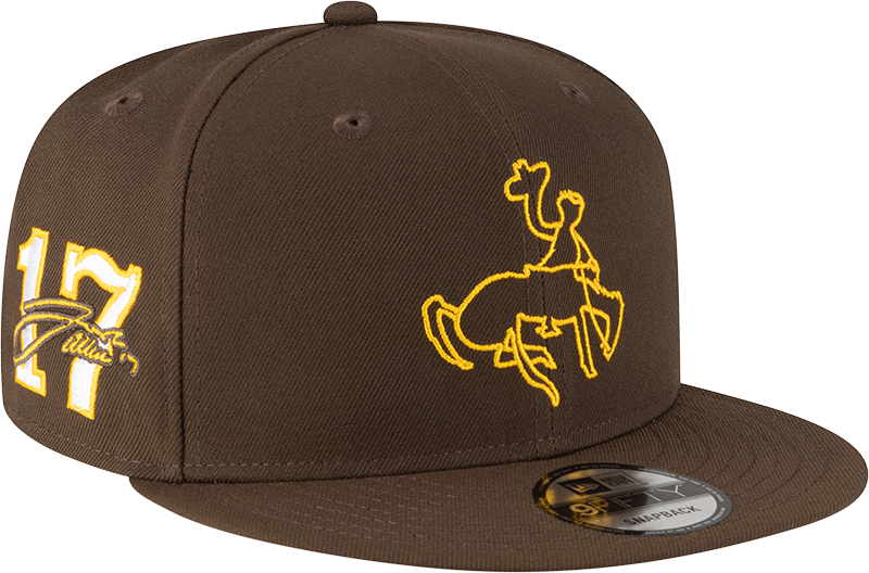 Wyoming Cowboys Josh Allen Jersey Retirement Cowboy 9FIFTY Snapback Hat