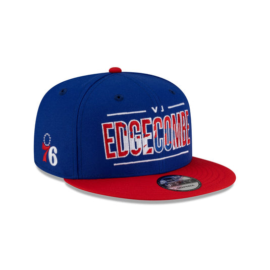 Philadelphia 76ers VJ Edgecombe Wordmark 9FIFTY Snapback Hat - New Era Cap