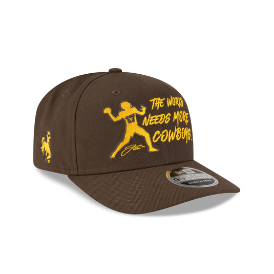 Wyoming Cowboys Josh Allen Jersey Retirement More Cowboys 9SEVENTY Stretch-Snap Hat - New Era Cap