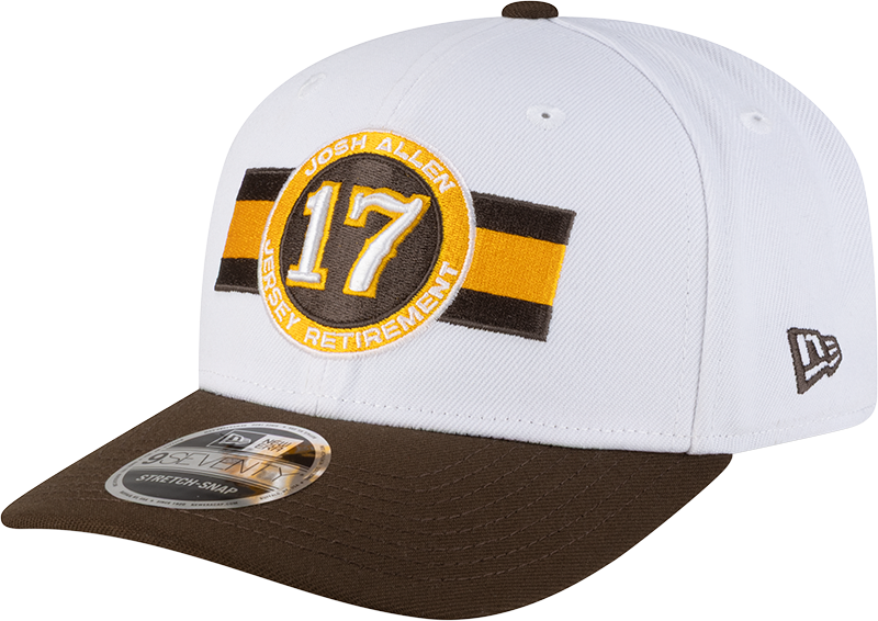 Wyoming Cowboys Josh Allen Jersey Retirement 17 9SEVENTY Stretch-Snap Hat
