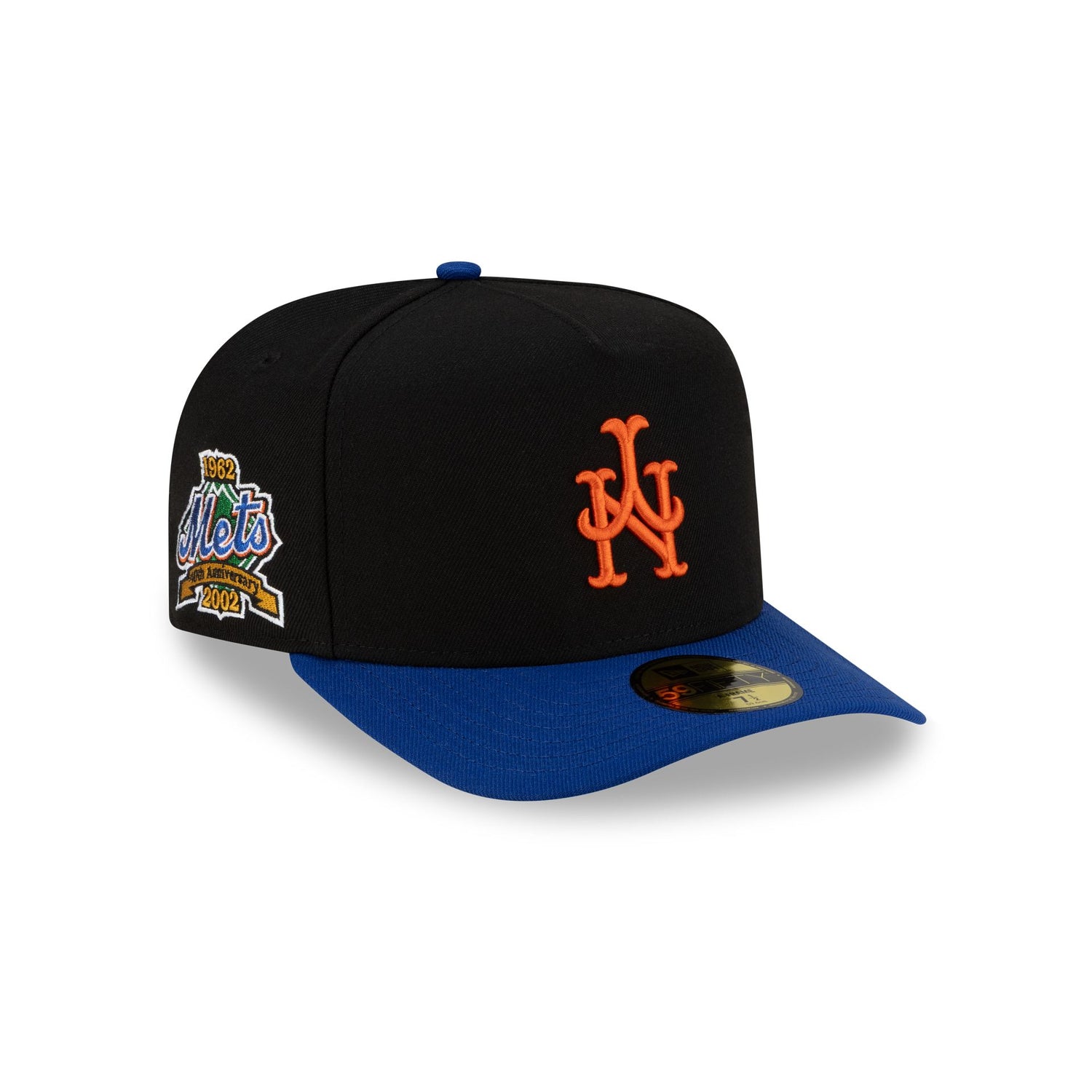 Just Caps Upside Down Logo New York Mets 59FIFTY A-Frame Fitted Hat