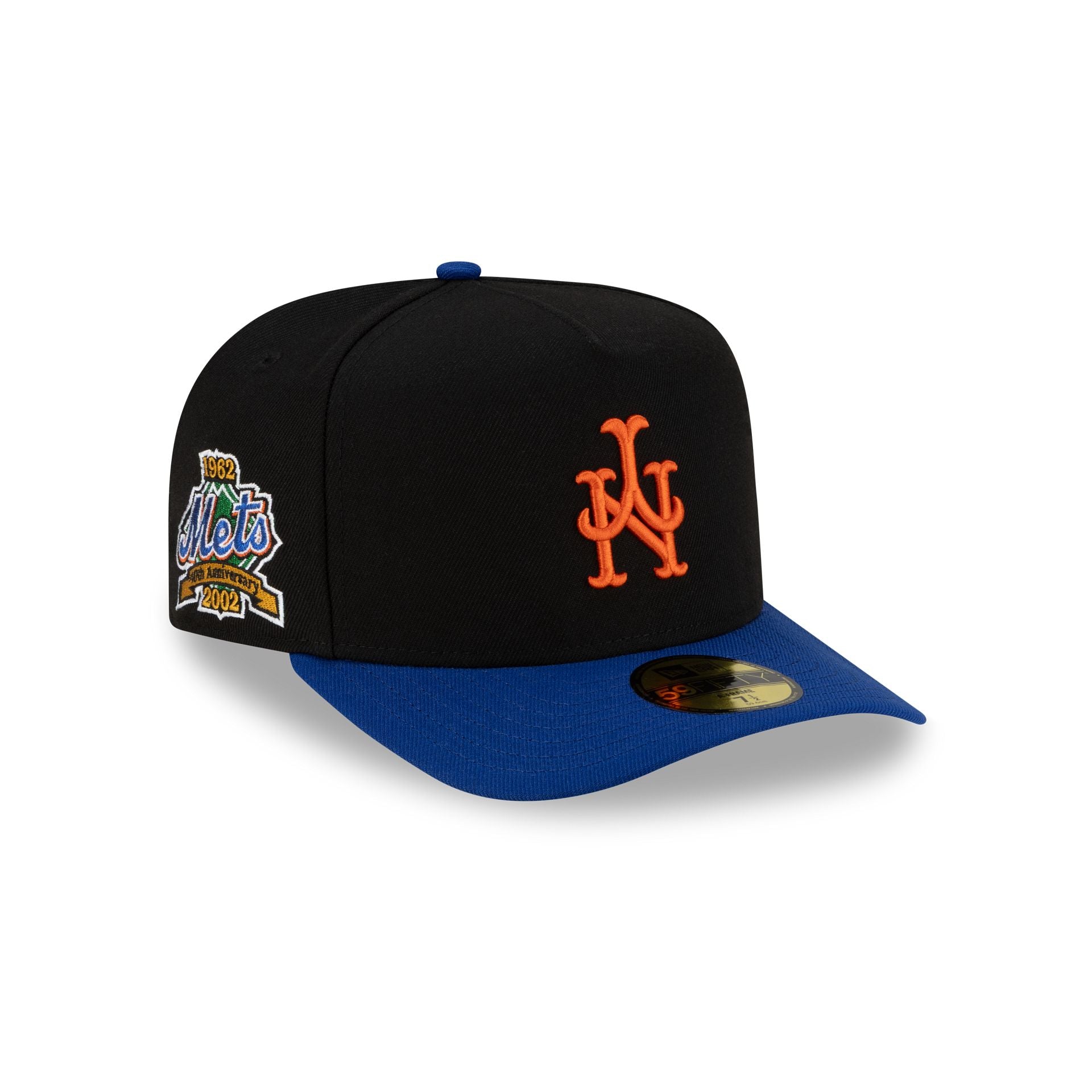 Just Caps Upside Down Logo New York Mets 59FIFTY A-Frame Fitted Hat