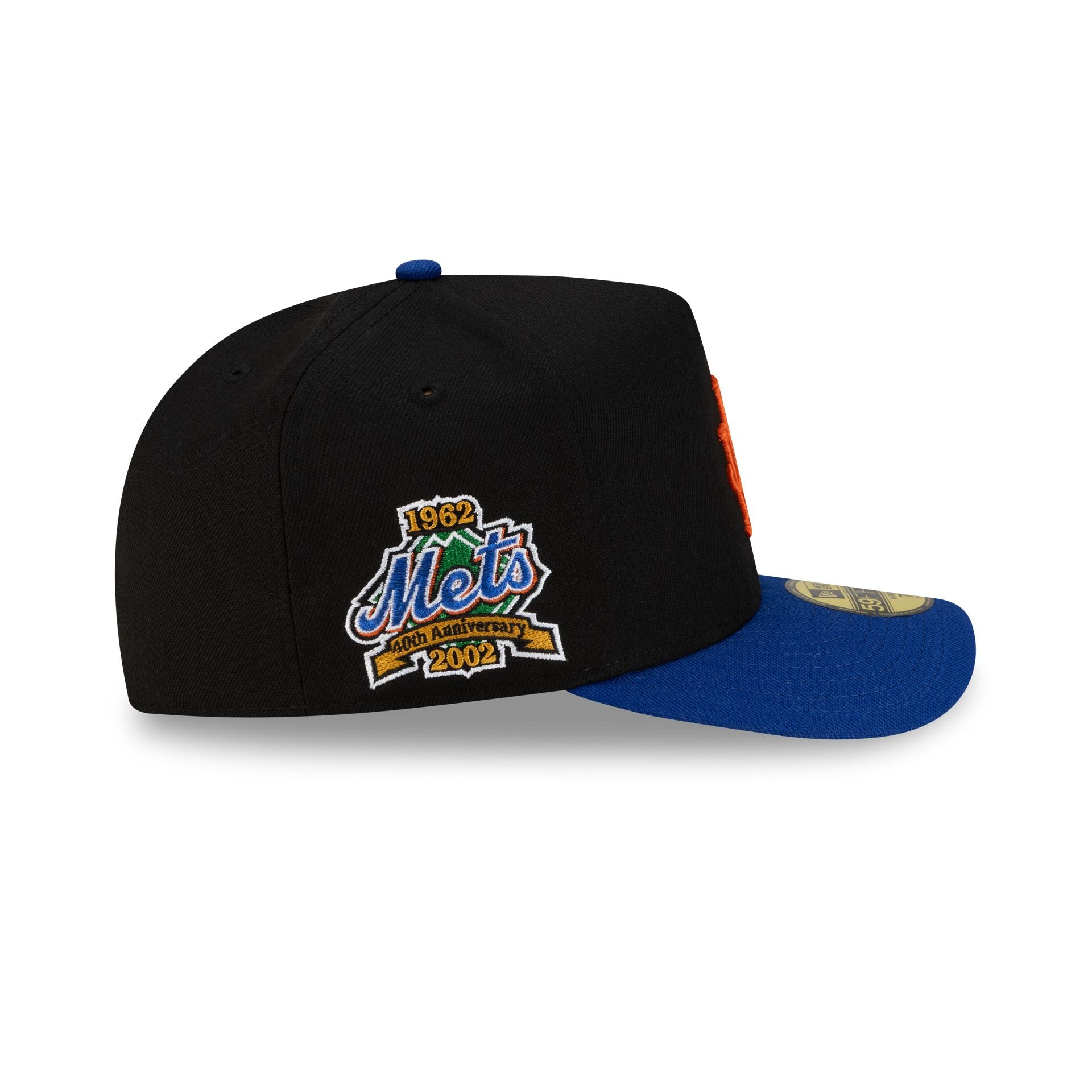 Just Caps Upside Down Logo New York Mets 59FIFTY A-Frame Fitted Hat