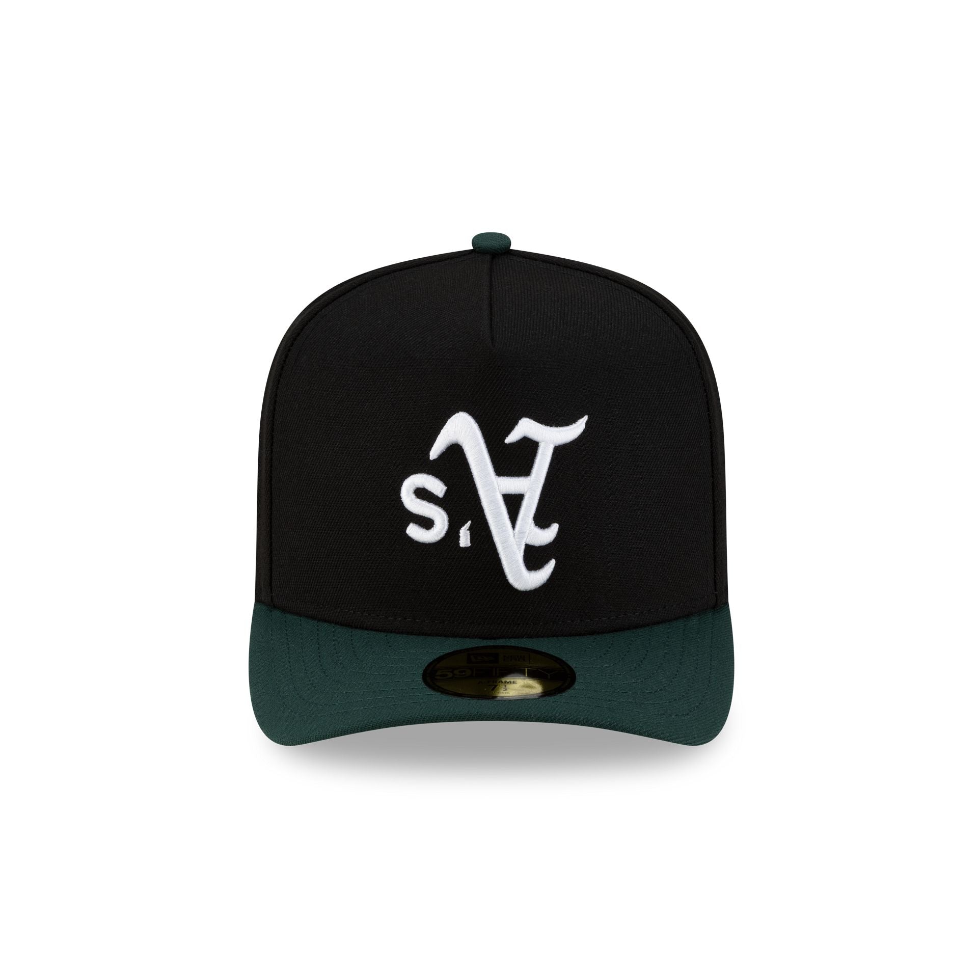 Just Caps Upside Down Logo Athletics 59FIFTY A-Frame Fitted Hat