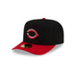 Just Caps Upside Down Logo Cincinnati Reds 59FIFTY A-Frame Fitted Hat