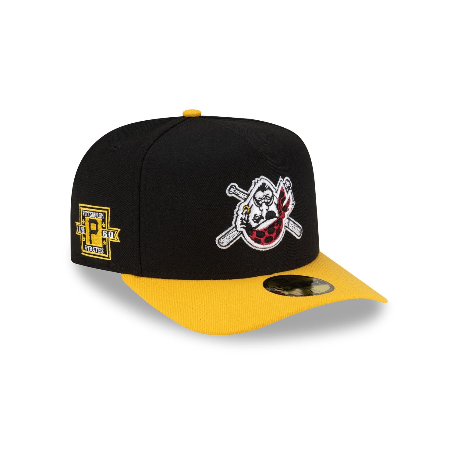 Just Caps Upside Down Logo Pittsburgh Pirates 59FIFTY A-Frame Fitted Hat