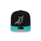 Just Caps Upside Down Logo Miami Marlins 59FIFTY A-Frame Fitted Hat