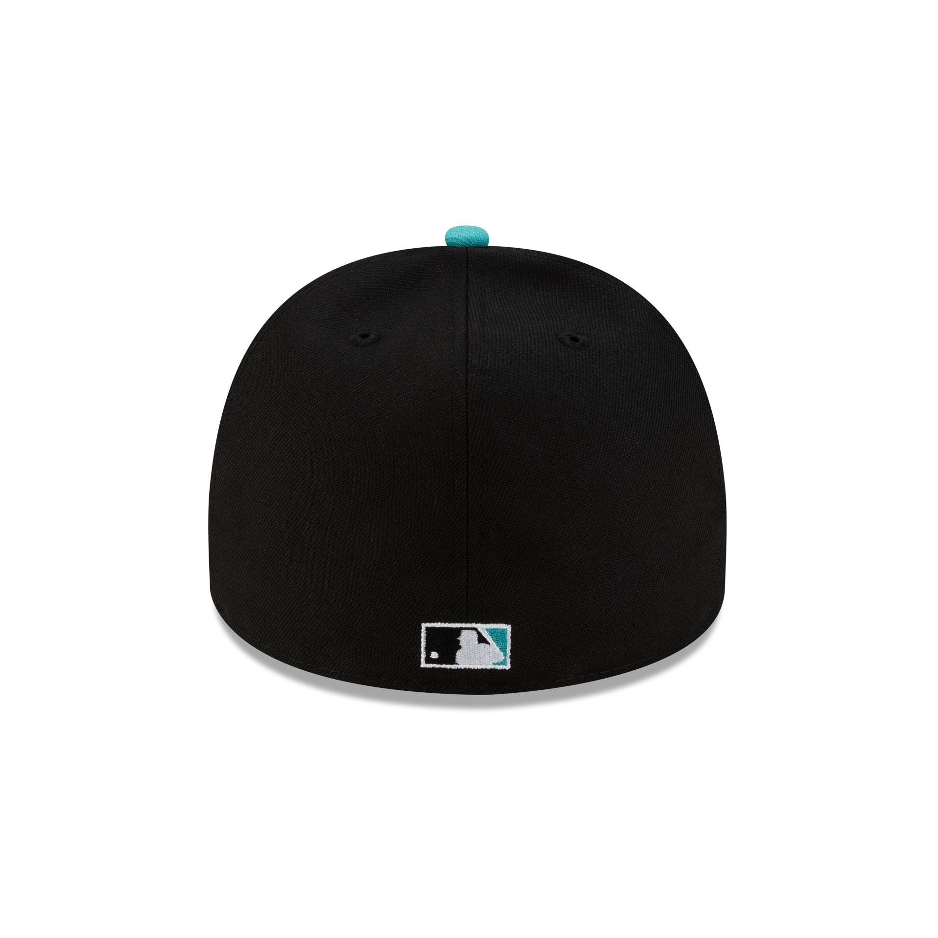 Just Caps Upside Down Logo Miami Marlins 59FIFTY A-Frame Fitted Hat