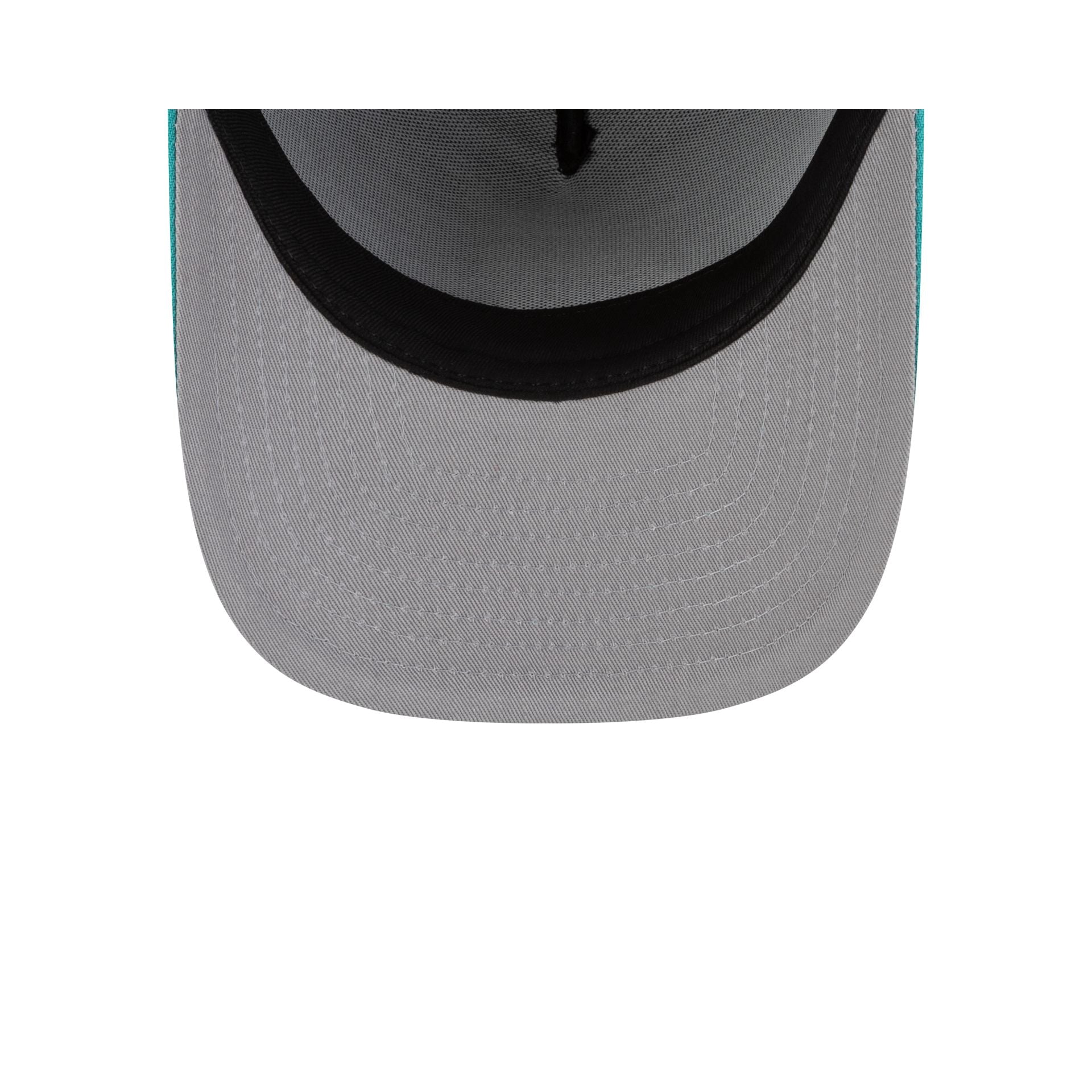 Just Caps Upside Down Logo Miami Marlins 59FIFTY A-Frame Fitted Hat