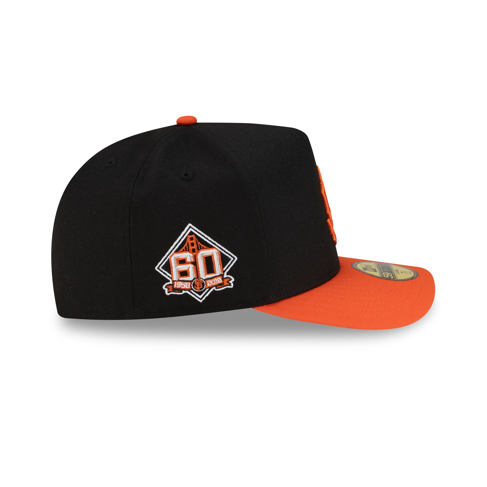 Just Caps Upside Down Logo San Francisco Giants 59FIFTY A-Frame Fitted Hat
