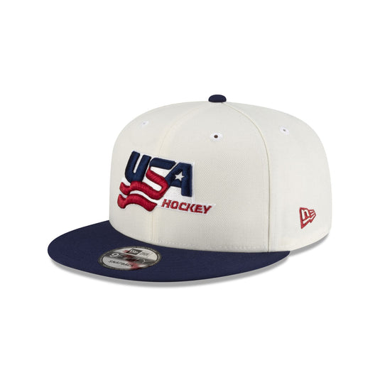USA Hockey Chrome White 9FIFTY Snapback Hat - New Era Cap