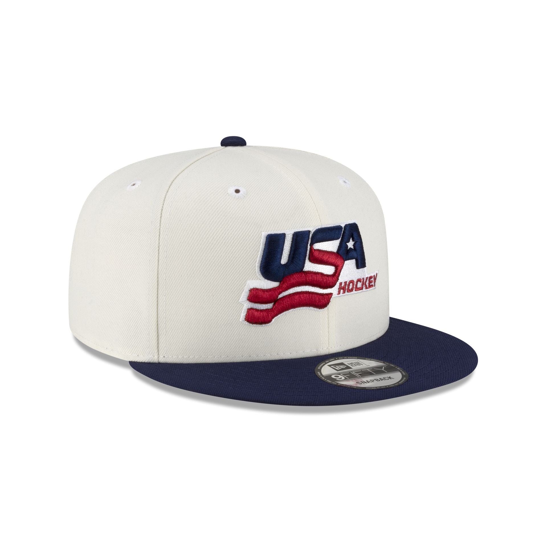 USA Hockey Chrome White 9FIFTY Snapback Hat