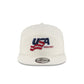 USA Hockey Chrome White Corduroy Golfer Hat