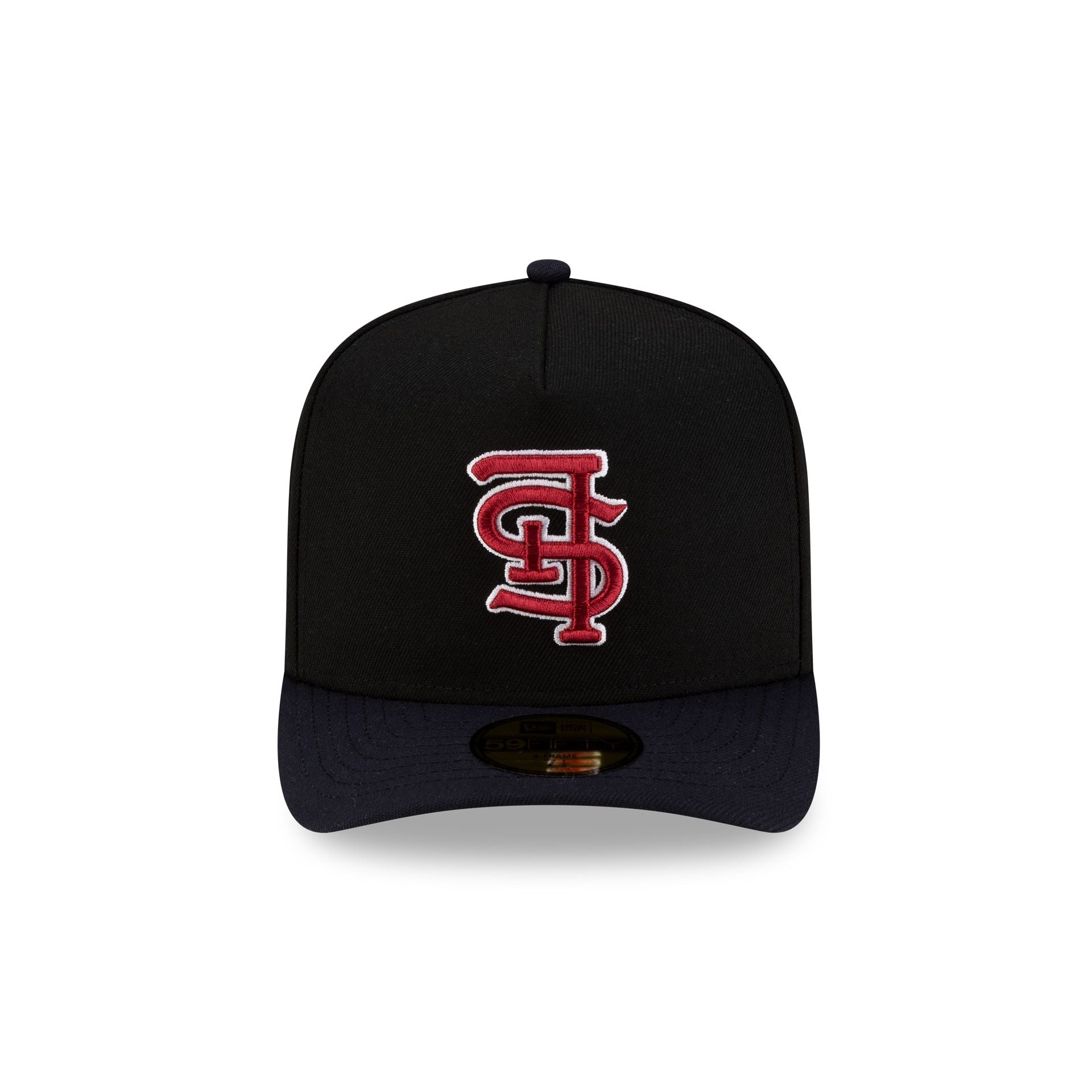 Just Caps Upside Down Logo St. Louis Cardinals 59FIFTY A-Frame Fitted Hat
