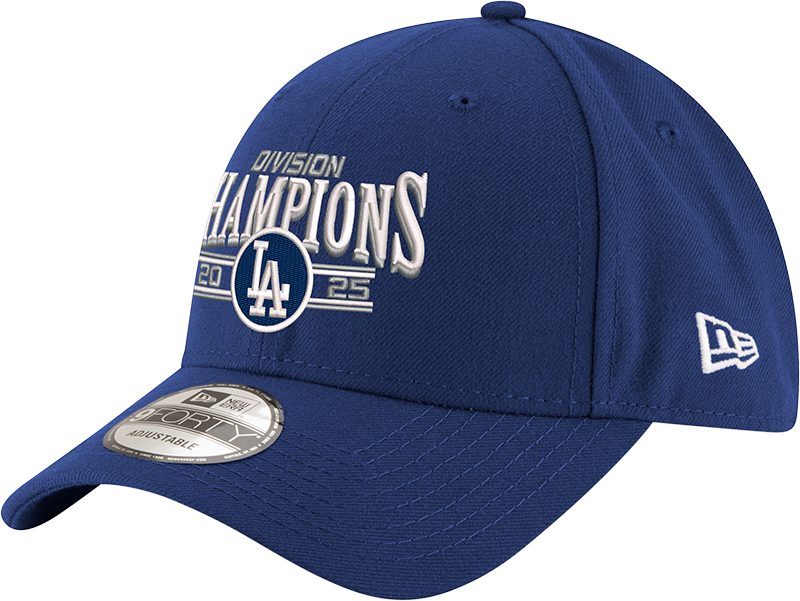 Los Angeles Dodgers 2025 Regular Season Division Champions Replica 9FORTY Adjustable Hat
