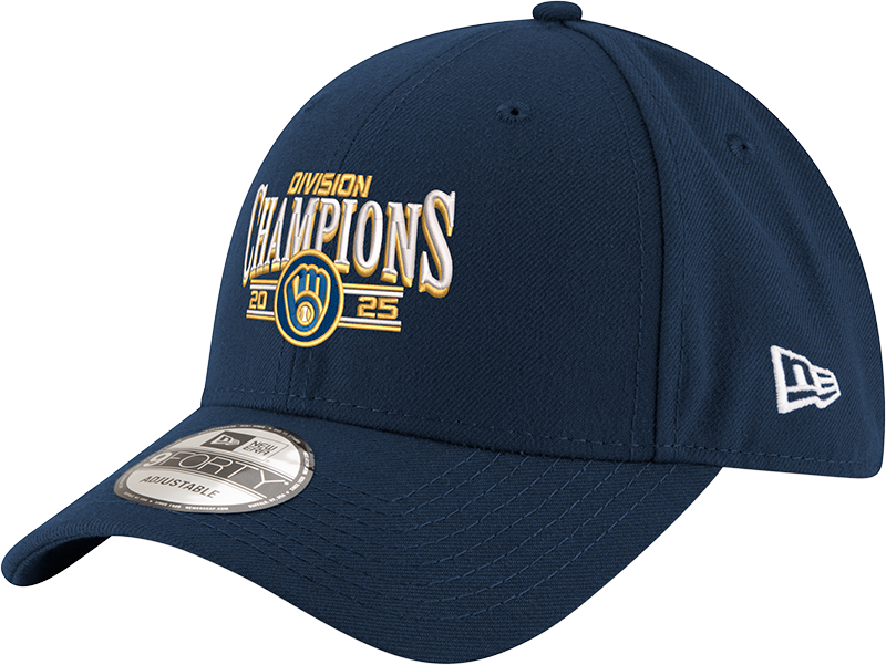 Milwaukee Brewers 2025 Regular Season Division Champions Replica 9FORTY Adjustable Hat