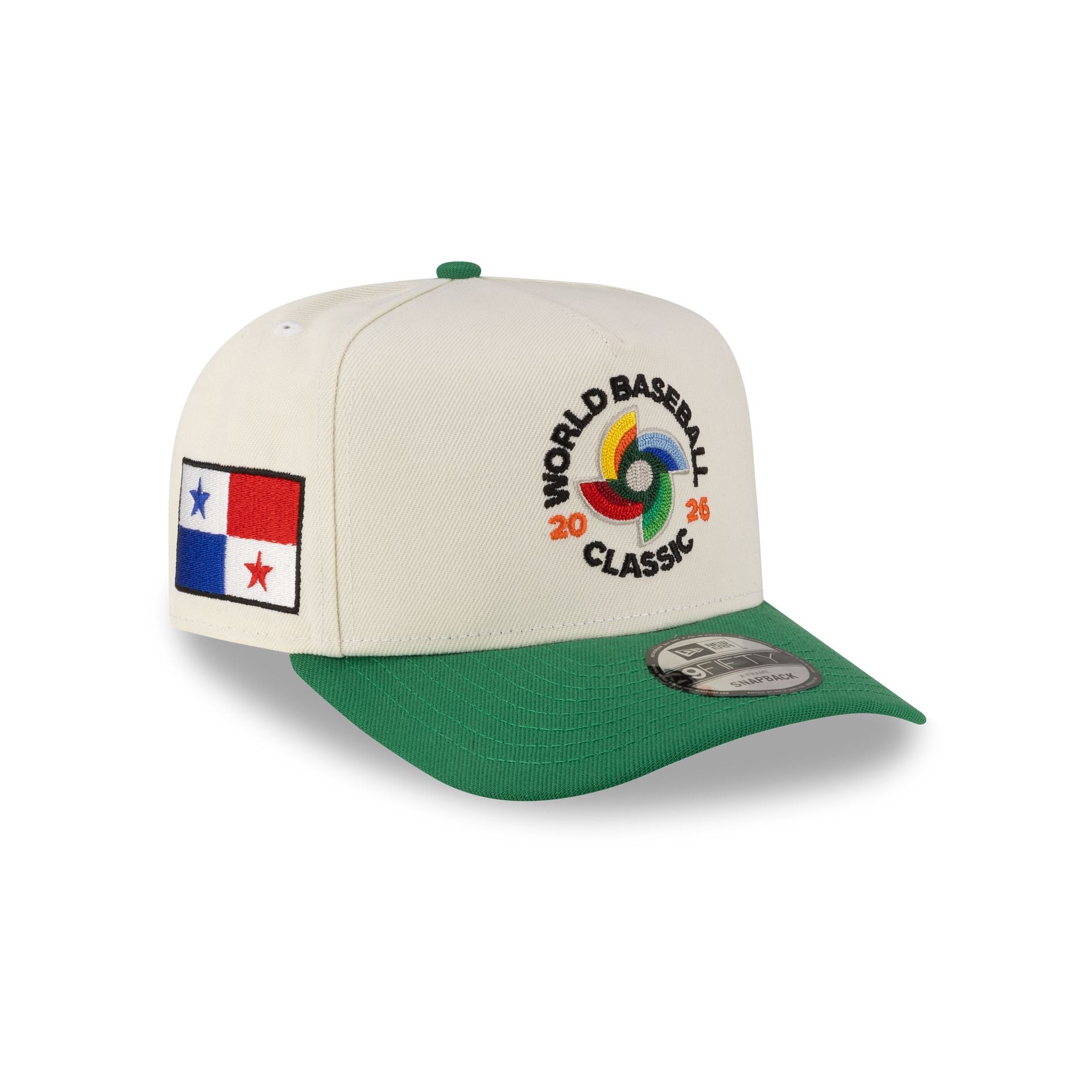 Panama 2026 World Baseball Classic Chrome White 9FIFTY A-Frame Snapback Hat