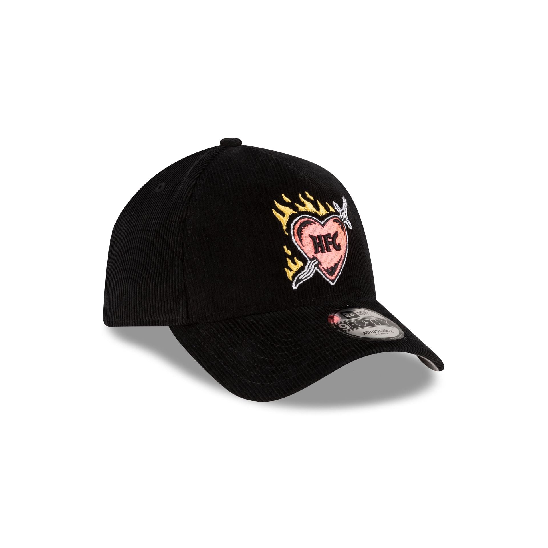 Stranger Things Hellfire Club Black Corduroy 9FORTY A-Frame Snapback Hat