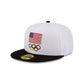 Team USA Winter Olympics Looney Tunes White 59FIFTY Fitted Hat