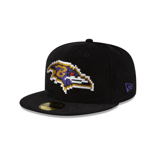 Just Caps NFL Pixelated Baltimore Ravens 59FIFTY Fitted Hat – New