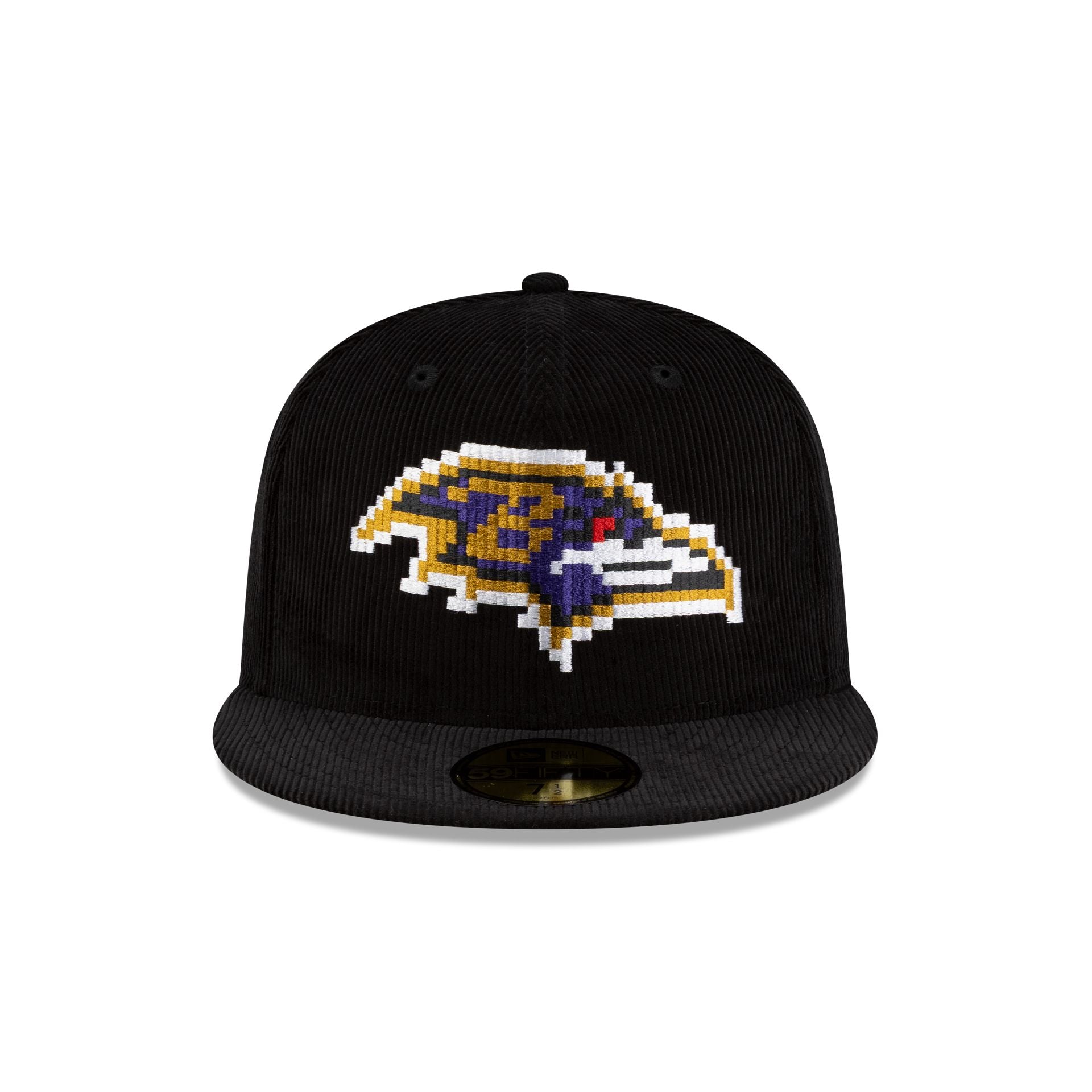 Just Caps NFL Pixelated Baltimore Ravens 59FIFTY Fitted Hat – New