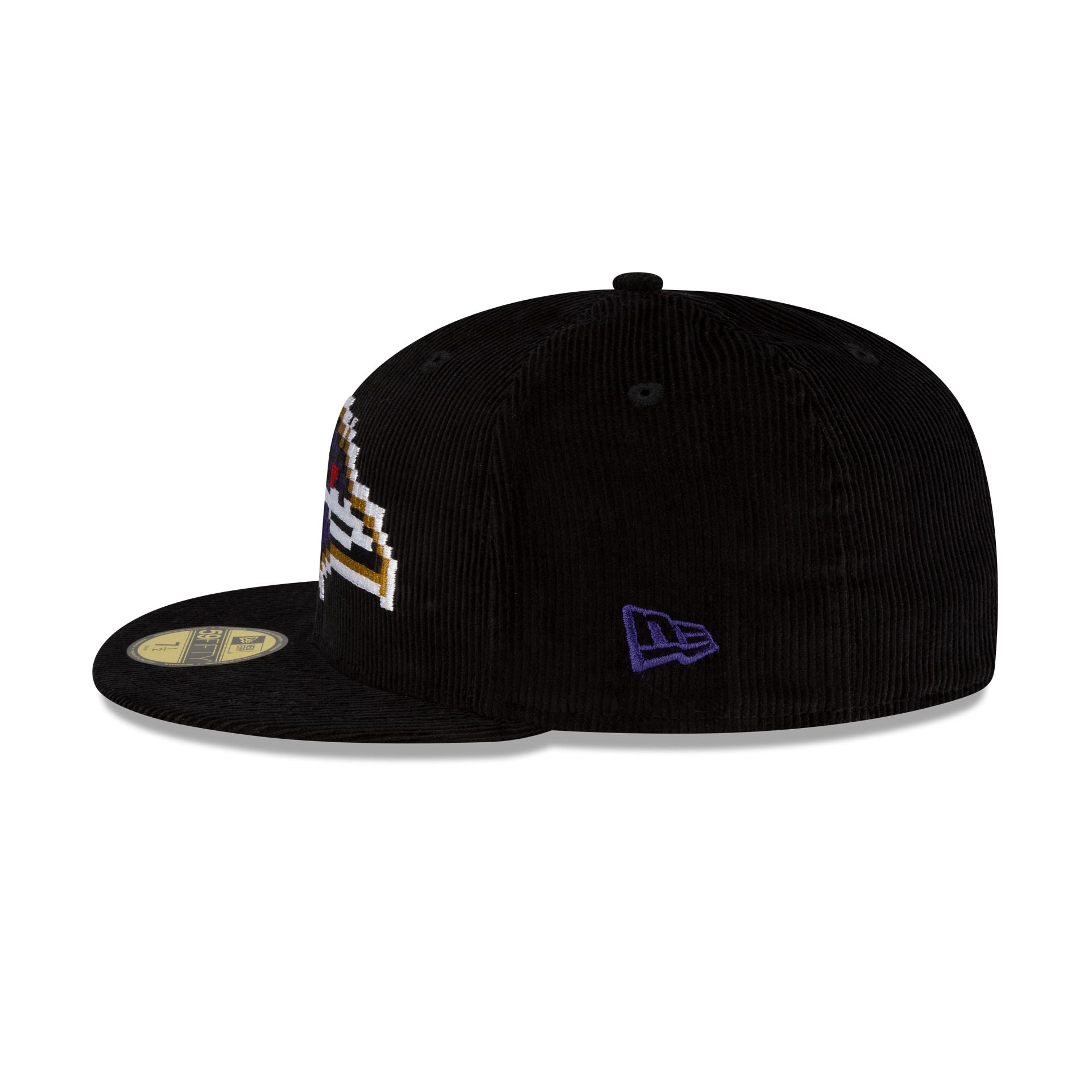 Just Caps NFL Pixelated Baltimore Ravens 59FIFTY Fitted Hat – New