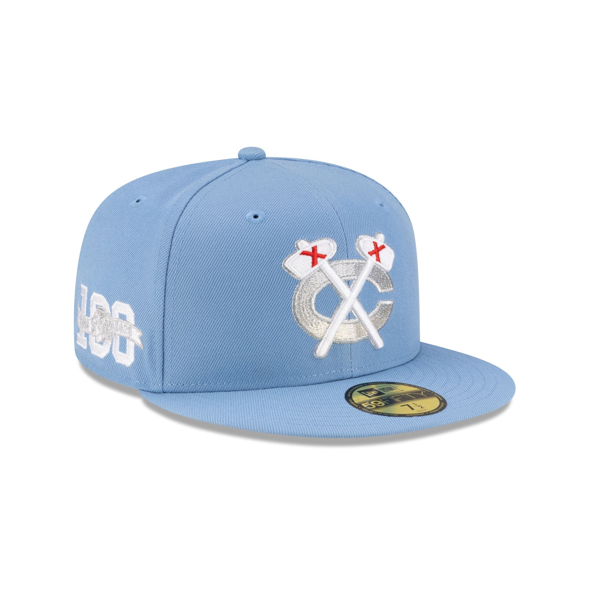 Chicago Blackhawks Sky Blue 59FIFTY Fitted Hat