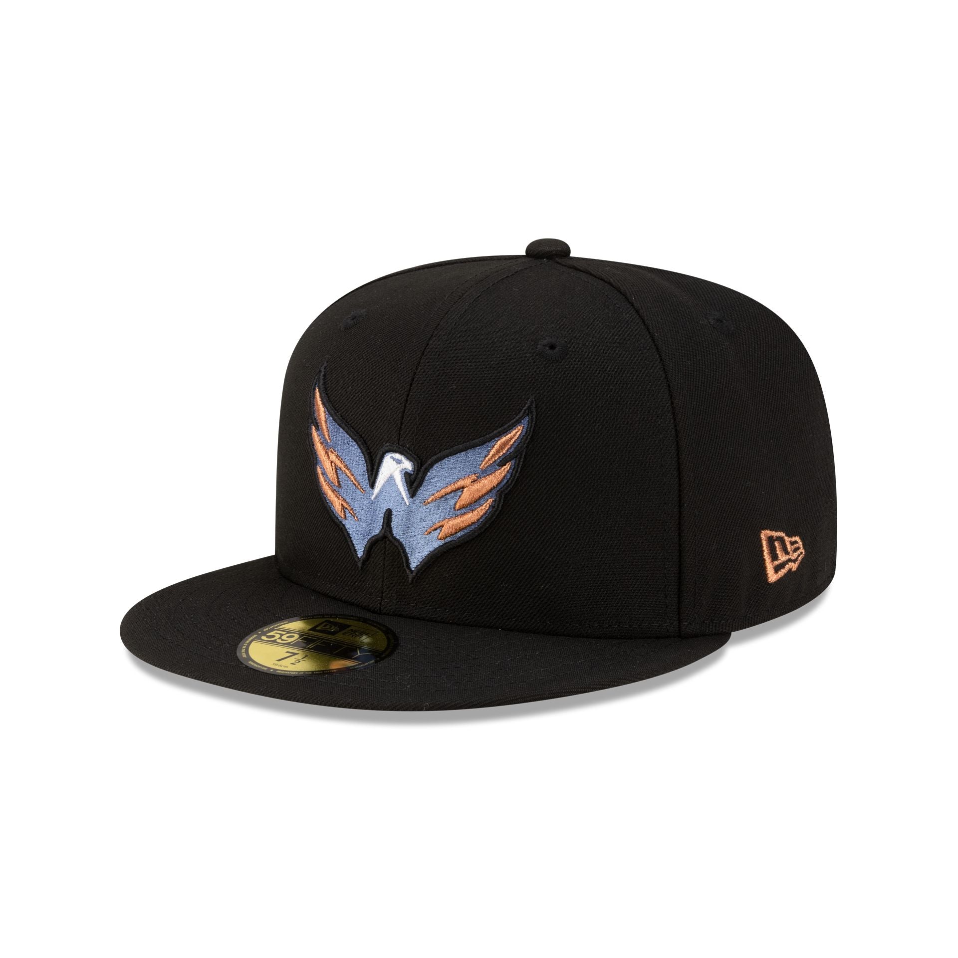 Washington Capitals Black 59FIFTY Fitted Hat