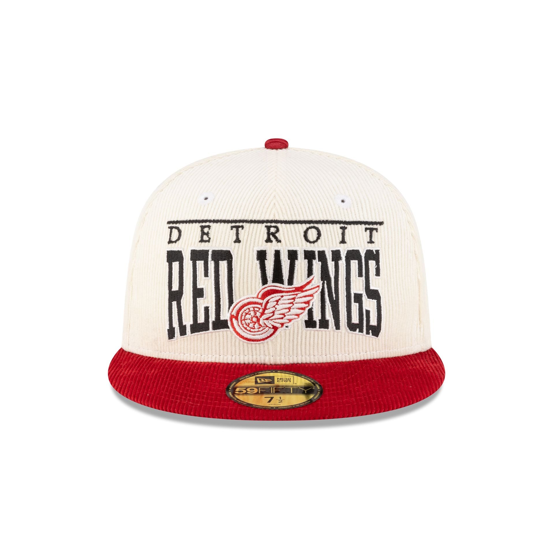 Detroit Red Wings Corduroy Chrome 59FIFTY Fitted Hat