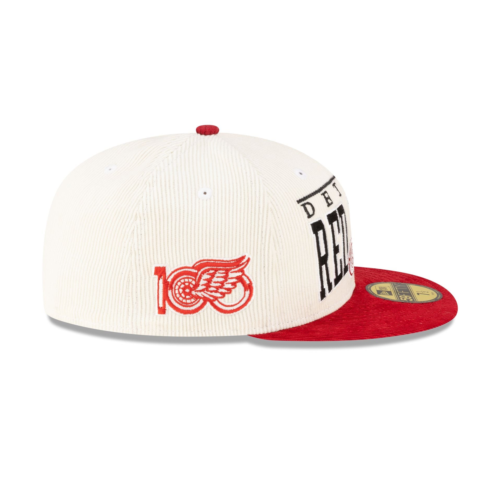Detroit Red Wings Corduroy Chrome 59FIFTY Fitted Hat