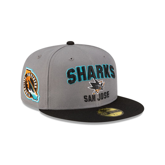 San Jose Sharks Gray 59FIFTY Fitted Hat - New Era Cap
