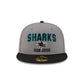 San Jose Sharks Gray 59FIFTY Fitted Hat