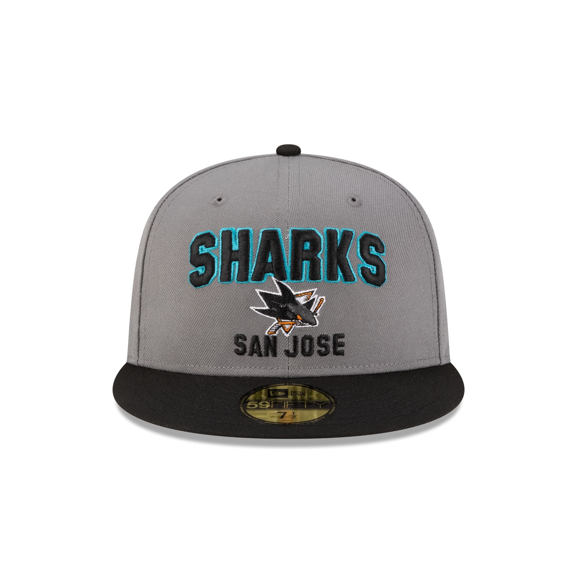 San Jose Sharks Gray 59FIFTY Fitted Hat