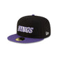 Los Angeles Kings Wordmark Black 59FIFTY Fitted Hat