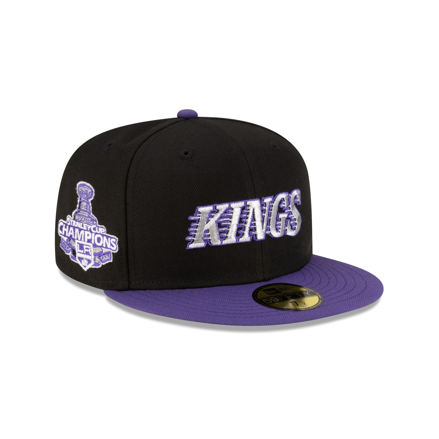 Los Angeles Kings Wordmark Black 59FIFTY Fitted Hat